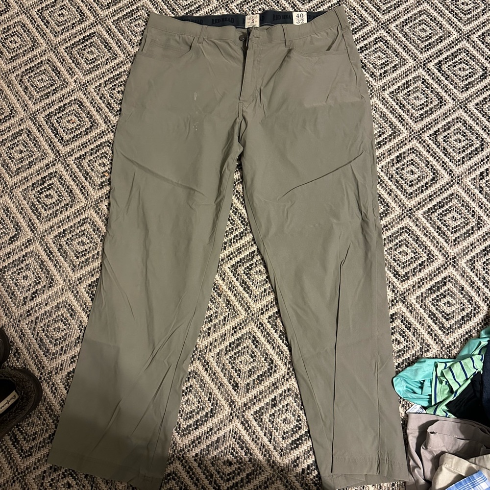Red head pants